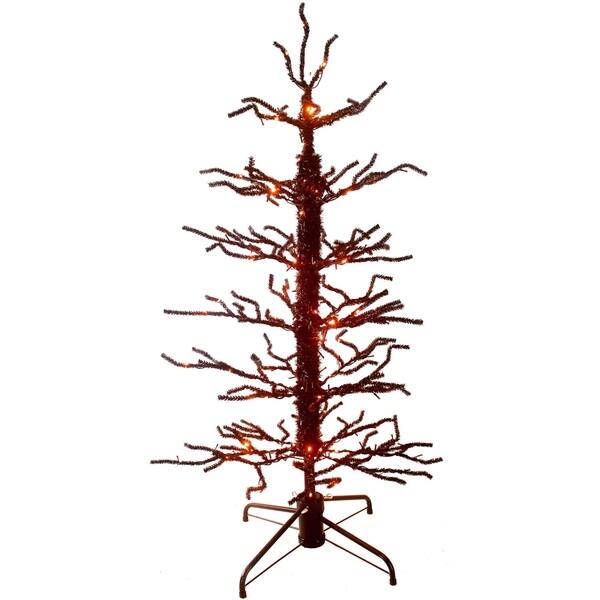 Shop Haunted Hill Farm 5 Ft Animated Halloween Twisted Tree With Moving Branches And 140 Orange Led Lights Overstock 29168303