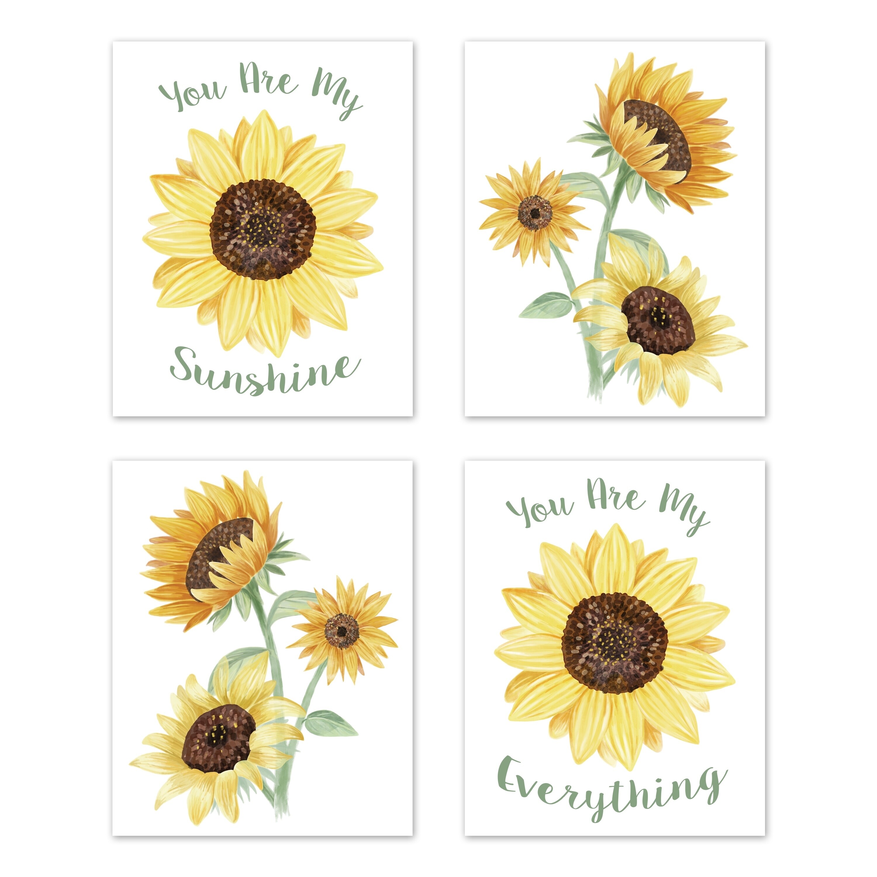 Shop Sweet Jojo Designs Yellow Green Boho Floral Sunflower