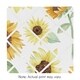 preview thumbnail 1 of 0, Sweet Jojo Designs Yellow Green Boho Floral Sunflower 13-in Fabric Memory Photo Bulletin Board - Farmhouse Watercolor Flower