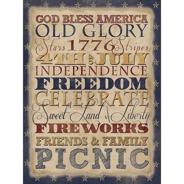 CANVAS Fourth of Julyby Beth Albert - 24x18