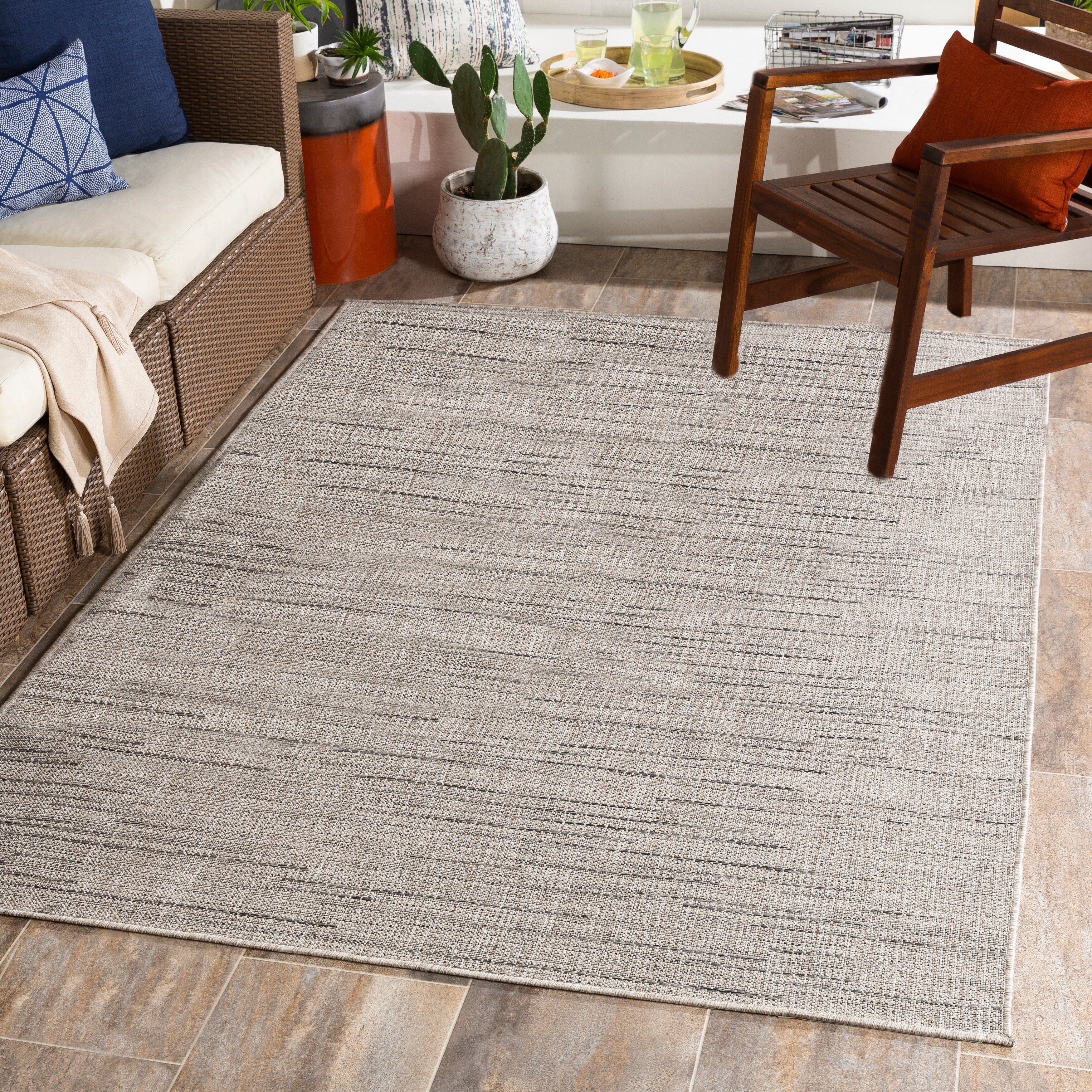 Zala Heathered Indoor Outdoor Rug On Zala Heathered Indoor Outdoor Rug