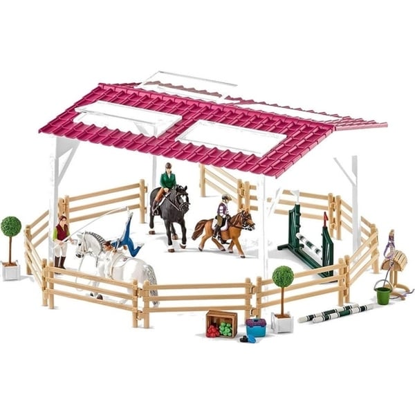 schleich horse jumping set