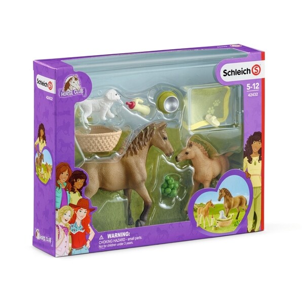 schleich baby horses