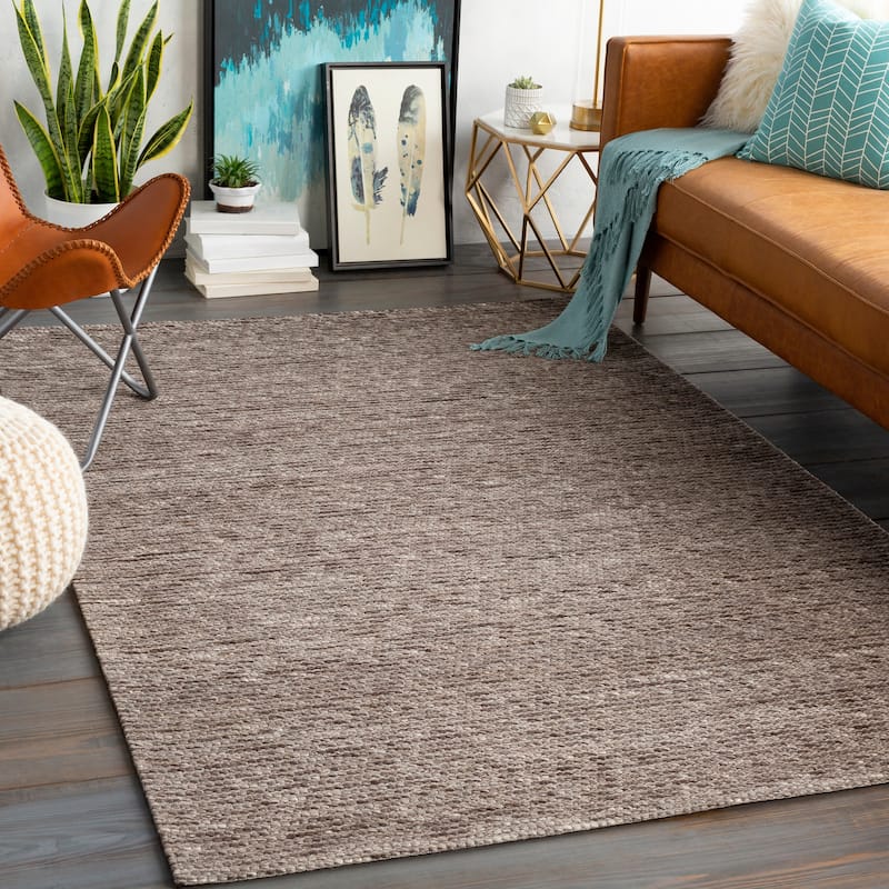 Bron Handwoven Solid Area Rug