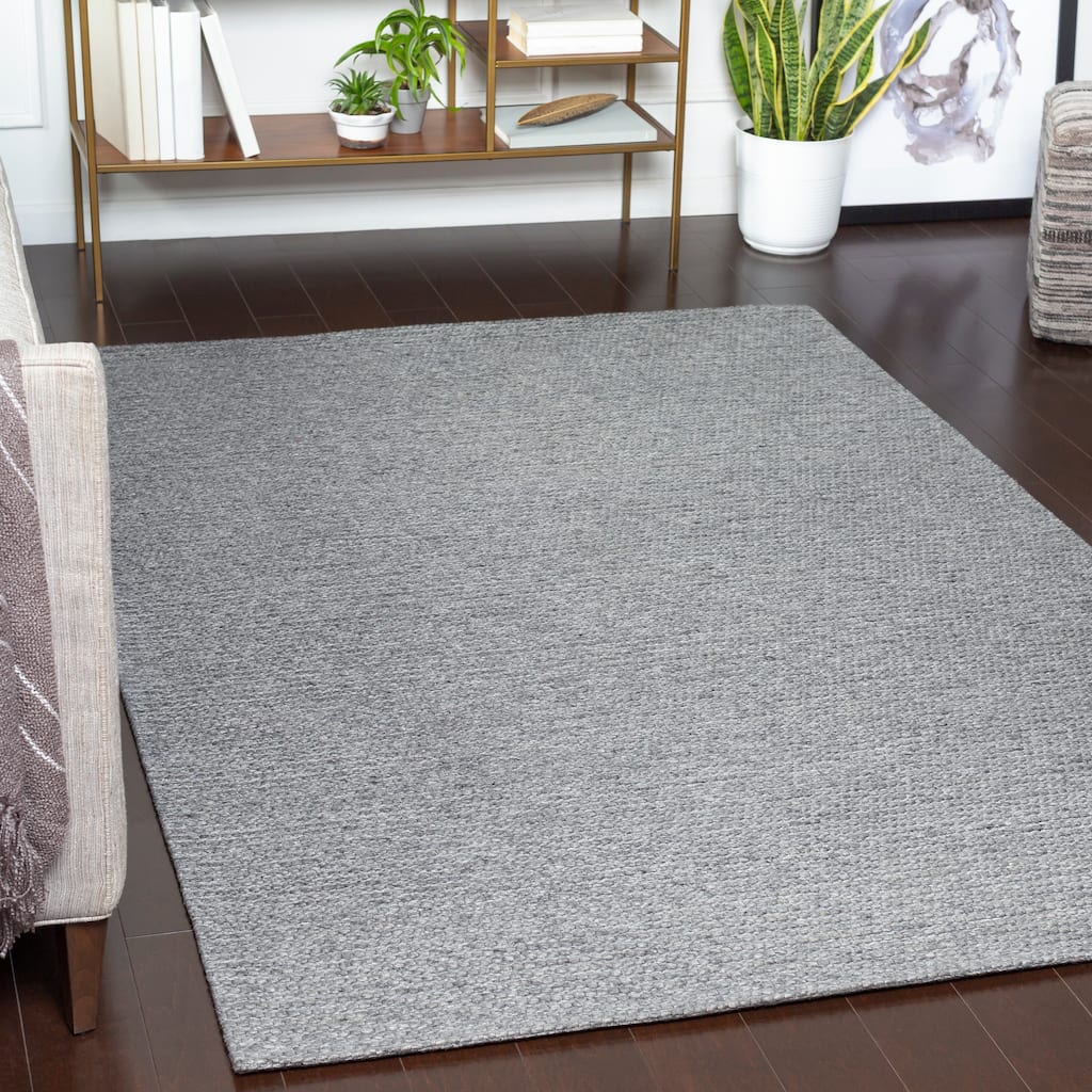 Bron Handwoven Solid Area Rug