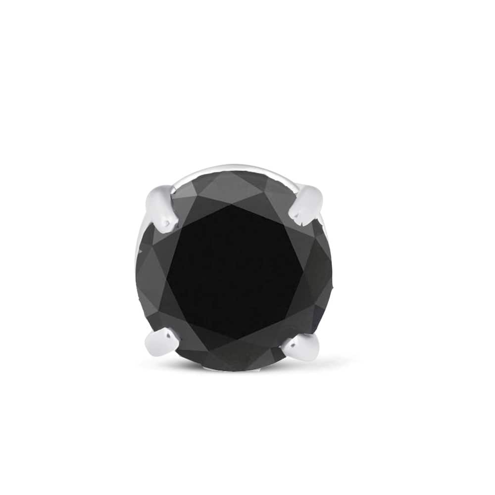 Bliss Diamond 1/4 Ct Black Diamond Single Stud White Gold