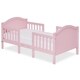 preview thumbnail 1 of 1, Dream On Me Portland 3 in 1 convertible toddler bed Pink