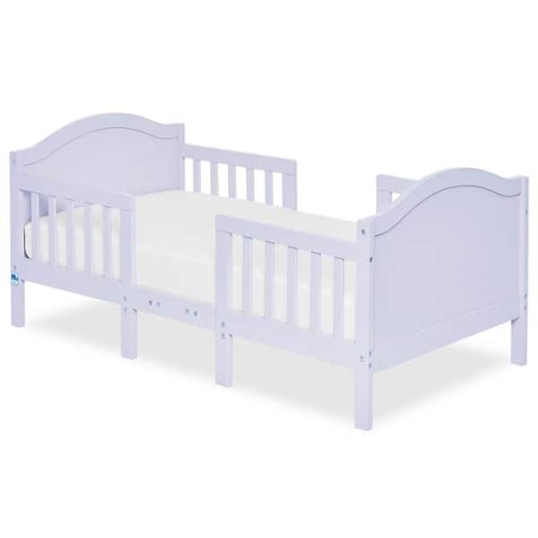 slide 2 of 3, Dream On Me Portland 3 in 1 convertible toddler bed Lavender Ice