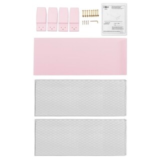 Dream On Me Emma 3 in 1 Toddler Bed Convertible Kit Blush Pink