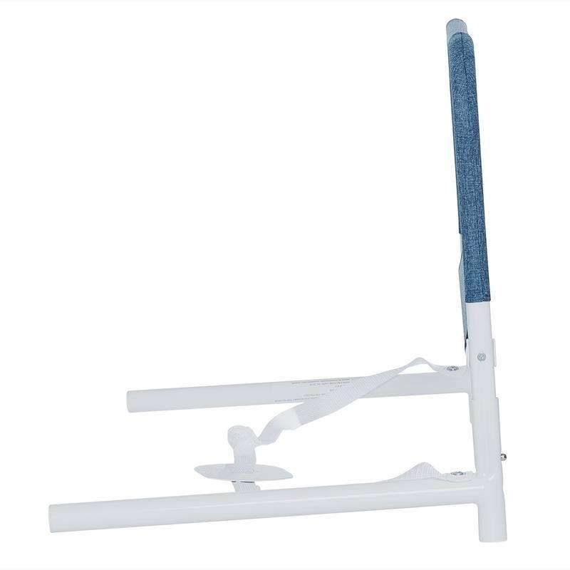 Dream On Me 3D Linen fabric and Mesh Security Bed Rail in Navy Size - Twin