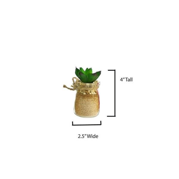 Artificial Succulents Vintage Wooden Crate