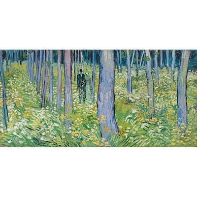 CANVAS Undergrowth with Two Figures 1888 by Vincent Van Gogh