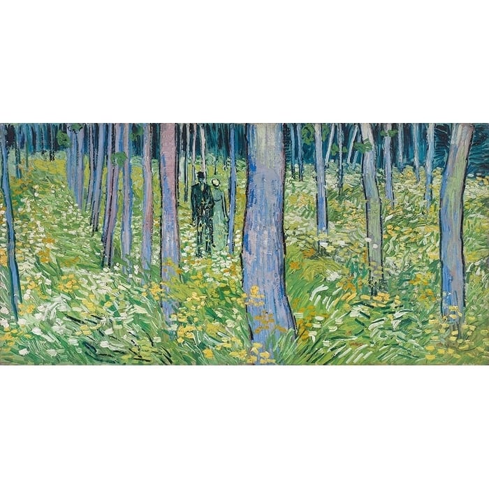 CANVAS Undergrowth with Two Figures 1888 by Vincent Van Gogh