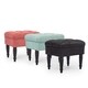 Adeco Ottoman Stool Seat Modern Mid -18 Inches Height (Night Black) - Thumbnail 5