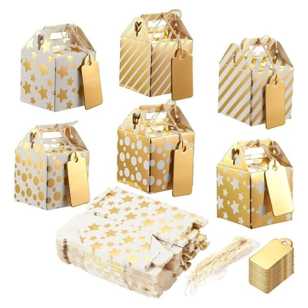 Shop 36 Paper Treat Boxes With Tags For Party Favor Goodie Gift Bright 