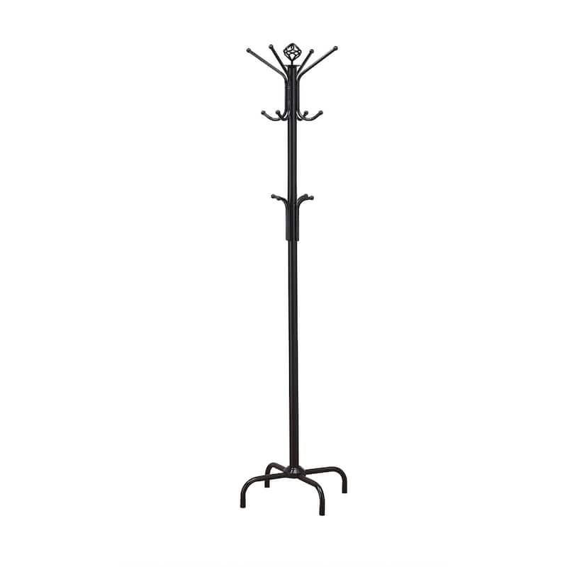Porch & Den Merlin Black Metal Coat Rack
