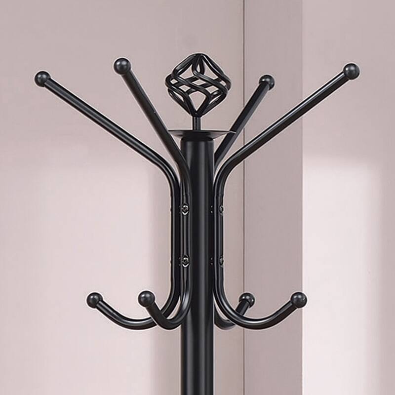 Porch & Den Merlin Black Metal Coat Rack