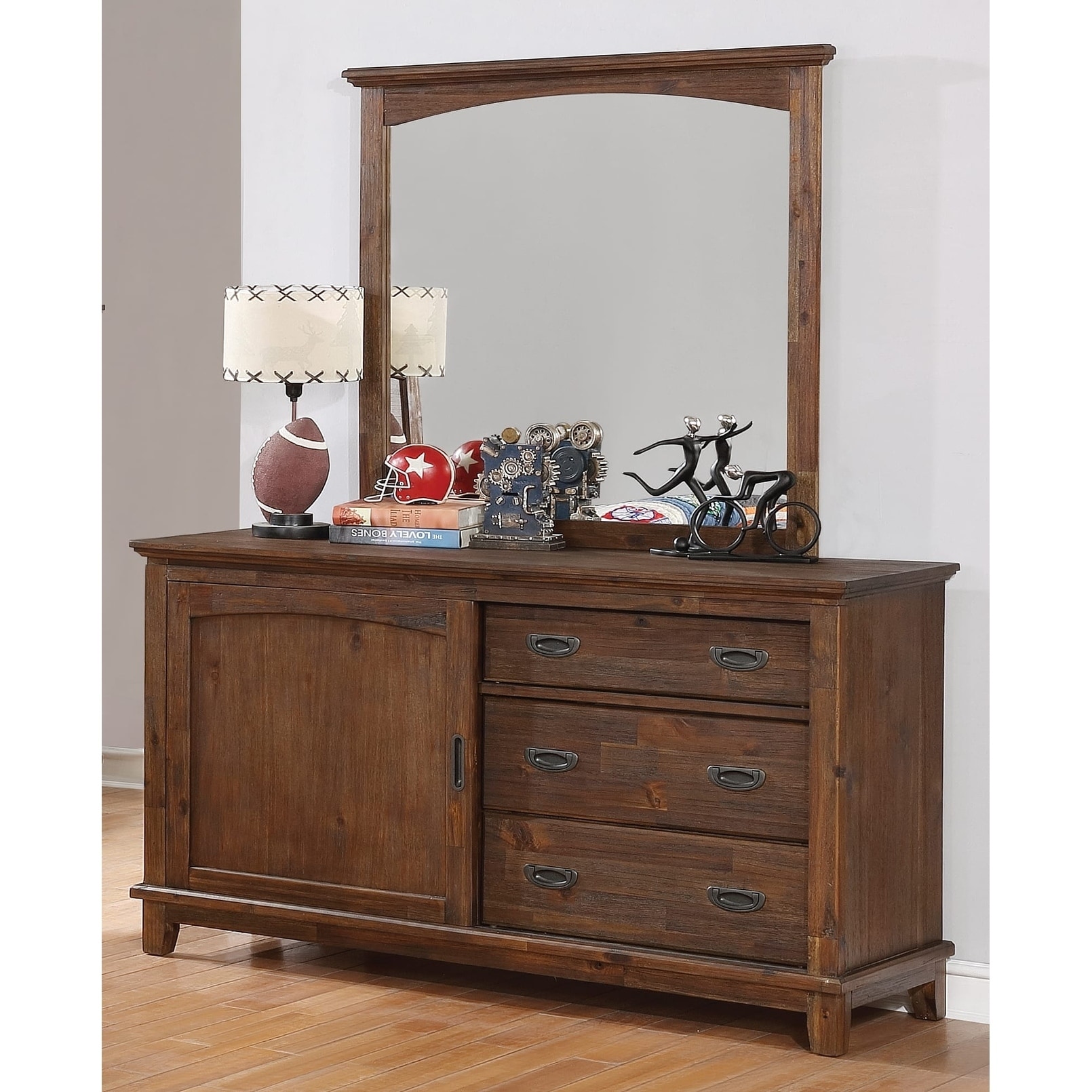 Shop Swander Country Brown 3 Drawer Dresser Free Shipping Today