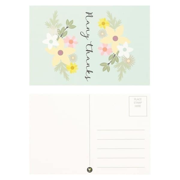 72 Pack Blank Thank You Postcards For Wedding Bridal Baby Shower Floral Note Overstock 29172996