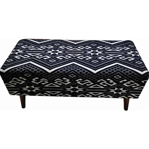 Shop Shukri Black And White Upholstered Storage Bench On Sale Overstock 29173236