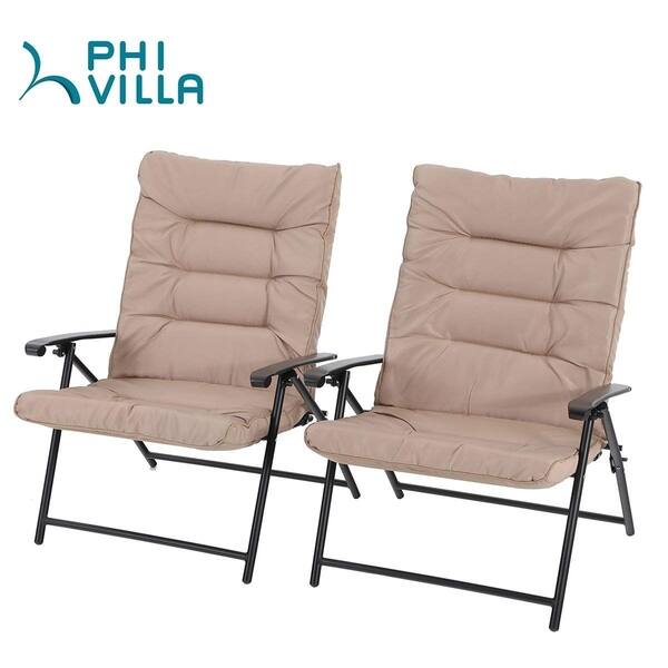 Phi Villa Patio Padded Folding Chair 3 Pcs 29173306 Phi Villa Patio Padded Folding Chair