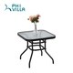 PHI VILLA Patio Padded Folding Chair 3 PCS Outdoor Indoor Adjustable Reclining Chair Patio Bistro Set with Coffee Table - Thumbnail 5