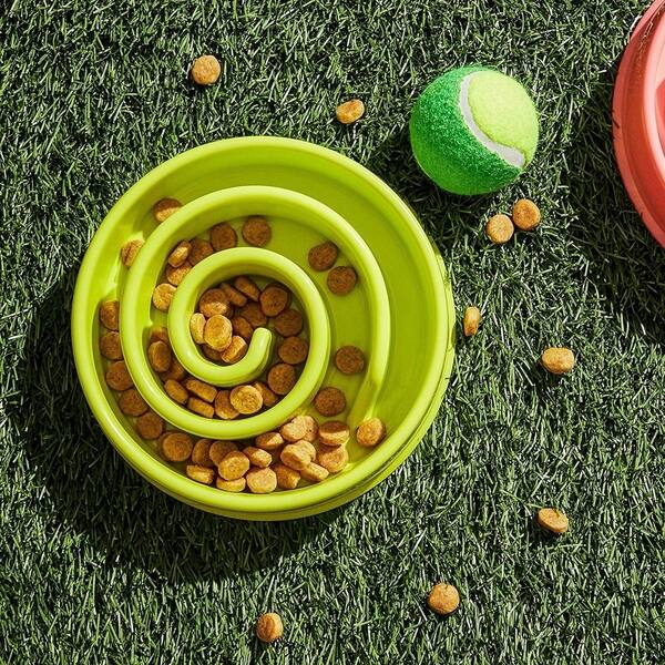 Shop Juvale 2 Pack Interactive Spiral Dog Bowl Slow Feeder Pet