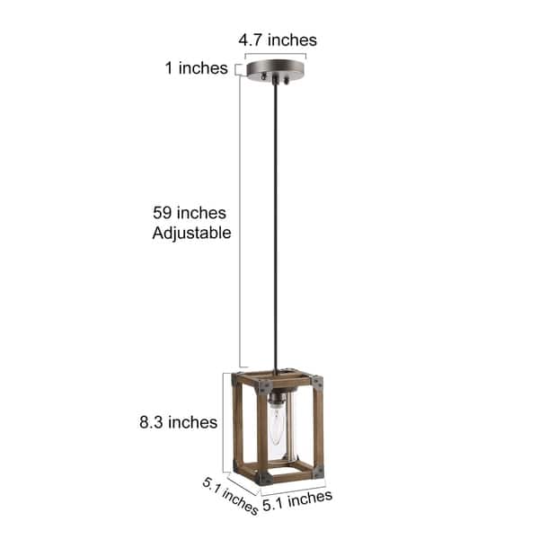 Shop The Gray Barn Horse Hollow 1 Light Disdressed Wood Hanging
