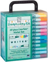 Zig ColorTwin 48-piece Marker Set