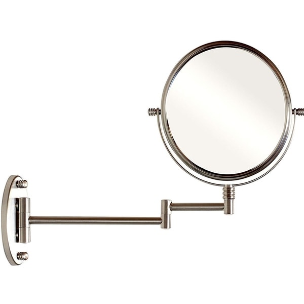 9.8-Inch Two-Sided Swivel Wall Mount Mirror with 7x Magnification