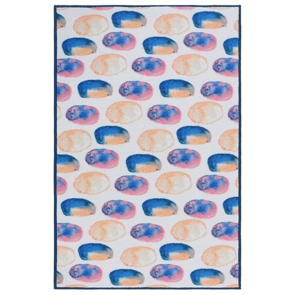 RugSmith Blue Verona Contemporary Modern Area Rug, 3' x 5'