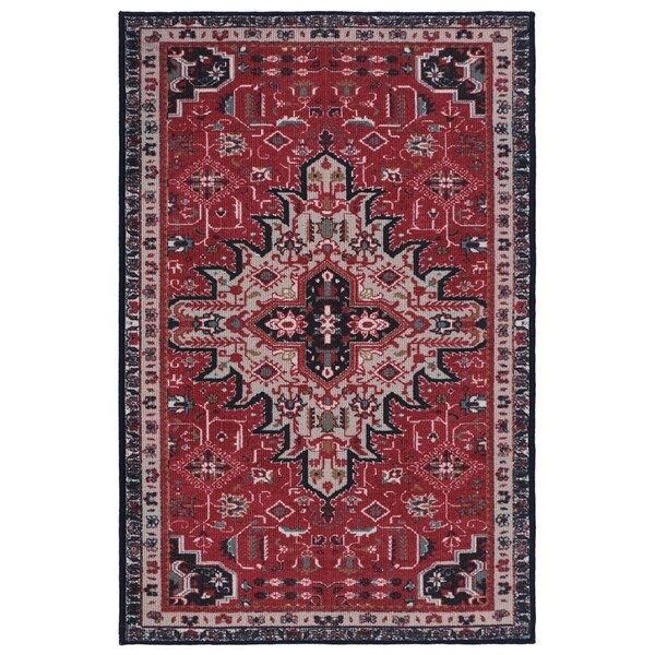 RugSmith Rust Athena Distressed Vintage Inspired Area Rug, 3' x 5'