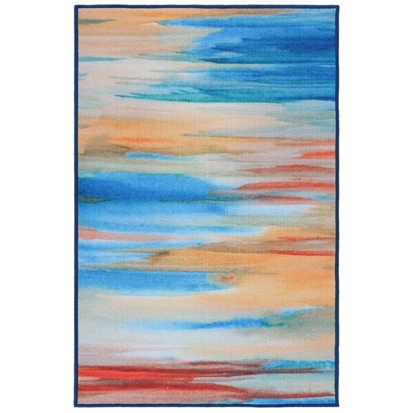 RugSmith Yellow Tulum Contemporary Modern Area Rug, 3' x 5'