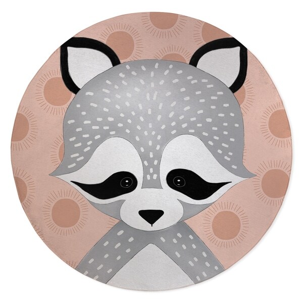 RACOON SOFT CORAL Area Rug By Kavka Designs