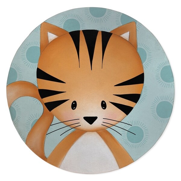 KITTEN TEAL Area Rug By Kavka Designs