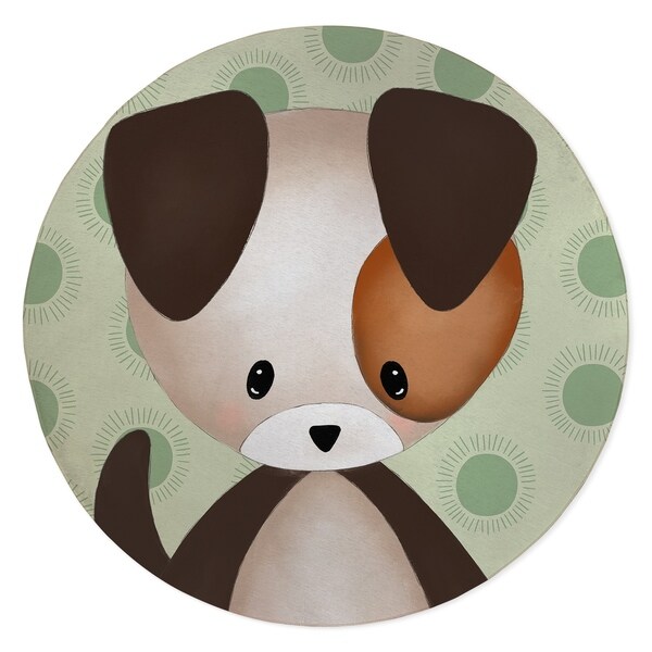 PUPPY BABY GREEN Area Rug By Kavka Designs