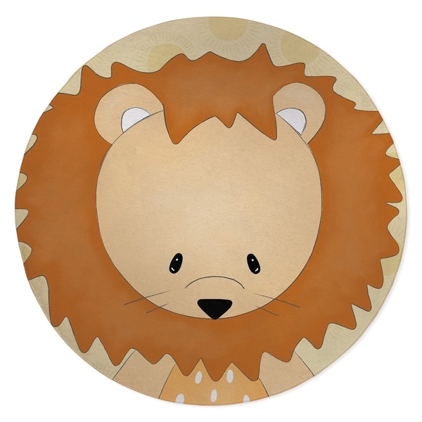 LION YELLOW Area Rug By Kavka Designs
