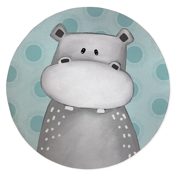 HIPPO TEAL Area Rug By Kavka Designs