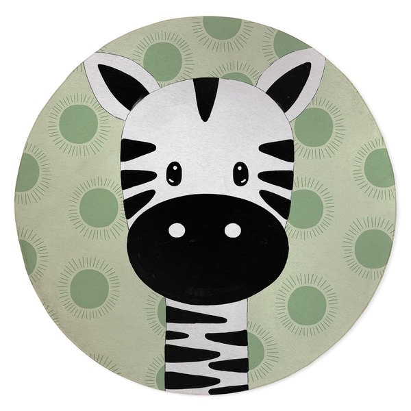 ZEBRA BABY GREEN Area Rug By Kavka Designs