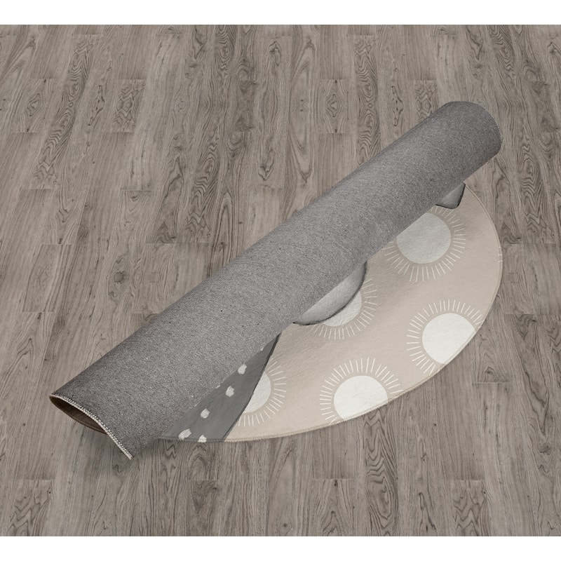 Hippo Neutral Area Rug By Kavka Designs - Bed Bath & Beyond - 29176681