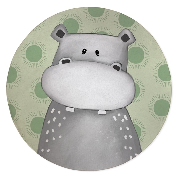 HIPPO BABY GREEN Area Rug By Kavka Designs