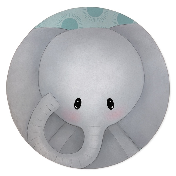 ELEPHANT TEAL Area Rug By Kavka Designs