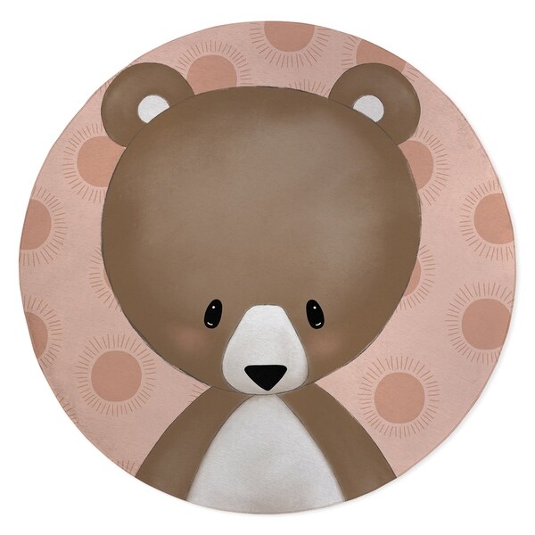 BEAR SOFT CORAL Area Rug By Kavka Designs
