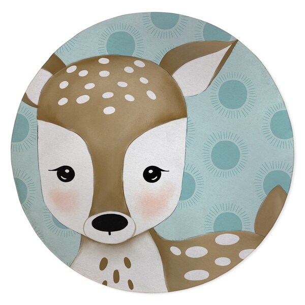 DEER TEAL Area Rug By Kavka Designs