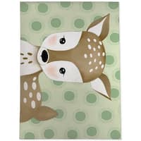 DEER BABY GREEN Area Rug by Kavka Designs - Bed Bath & Beyond - 29176728