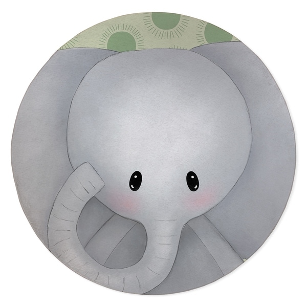 ELEPHANT BABY GREEN Area Rug By Kavka Designs