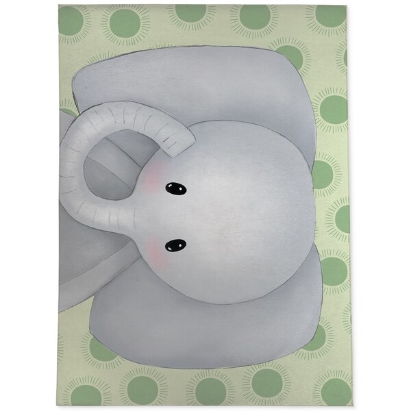elephant baby rug