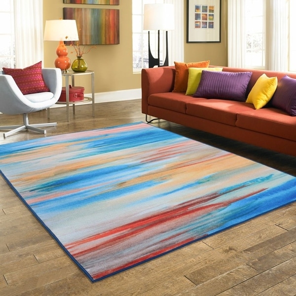 RugSmith Yellow Tulum Contemporary Modern Area Rug, 5' x 7' - 5' x 8'/Surplus