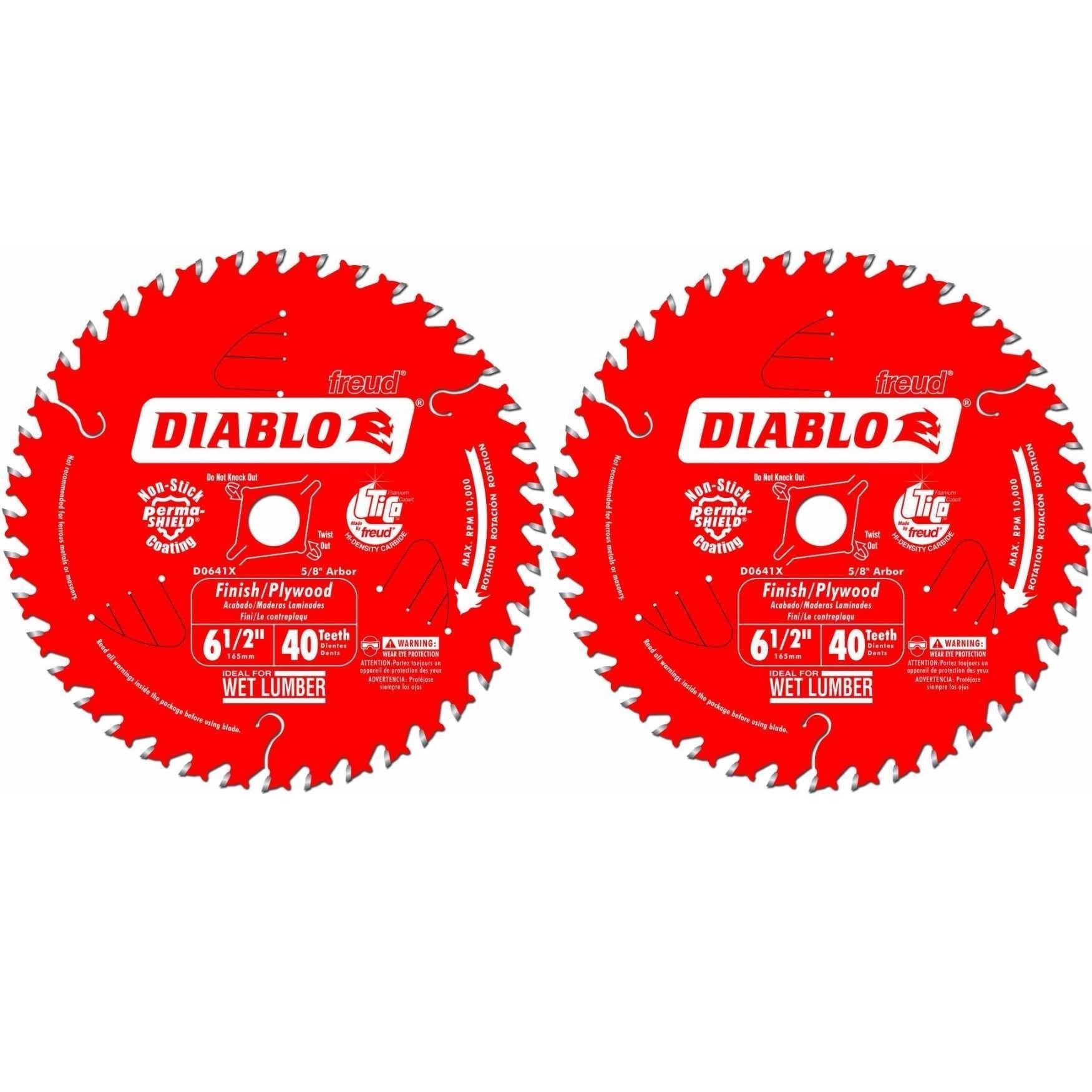 Freud 6 1/2 40t Diablo Circular Saw Blade D0641X for sale online 