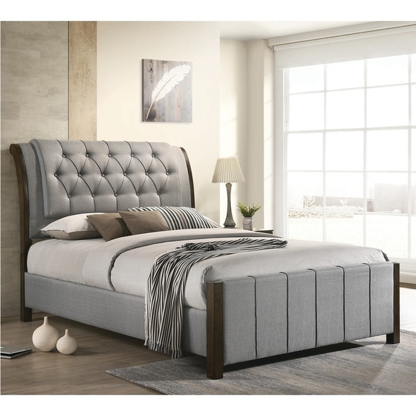 Copper Grove Sokal Button-tufted Upholstered Bed - Overstock - 29176968